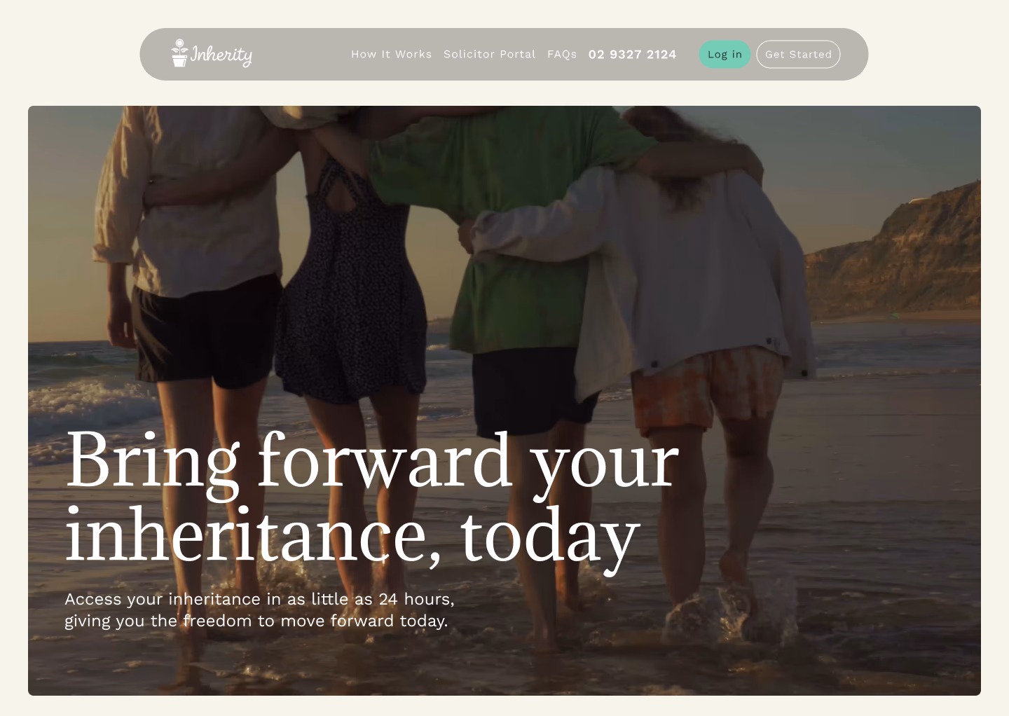 Inherity — Fintech · Estate & Inheritance, built in Webflow
